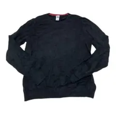【美品】GAP STRETCH クルーネック ニット セーター（M）ブラックのサムネイル