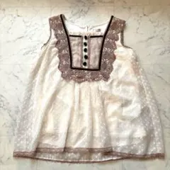 森ガール フェアリーグランジ axes femme シアー ドット ノースリーブのサムネイル