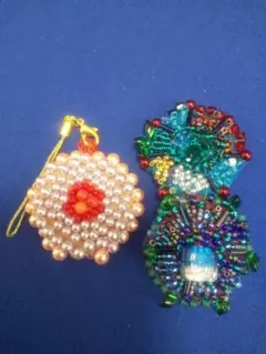 ビーズアクセサリー　２個セット
