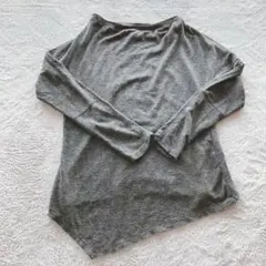 PLST 2(Sサイズ相当)長袖Tシャツ　ブラック　アウターなどと合わせて裾出し