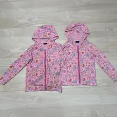 Disney-Pixar ピンク パーカー 2着　双子　姉妹　110 120