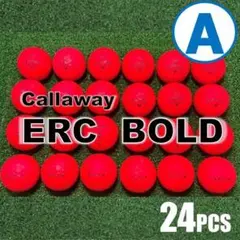 【A39】キャロウェイ ERC BOLD 赤 ロストボール 24球