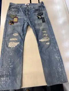 レア Ksubi アメリカ国旗 usa ダメージデニムパンツ - メルカリ