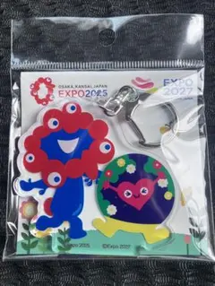 ミャクミャク トゥンクトゥンク コラボ アクリルキーホルダー　笑顔