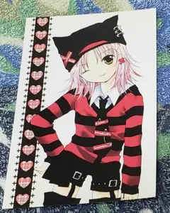 PEACH-PIT ストライプ柄ポストカード