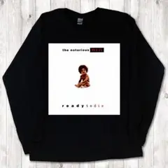 BIGGIEビギー hiphopストリートラップTプリント 黒 パーカー 3XL 