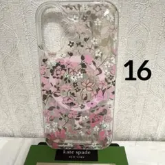 新品kate spade⭐️iPhone16 スマホケース　小花　ピンク