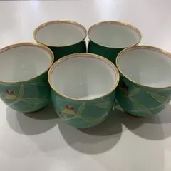 【K】香蘭社はなむけそう湯飲み 5個セット　88