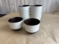 味噌汁椀 スープ椀 10個セット 直径約9.5cm 和食器 業務用 来客用のサムネイル