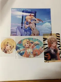 ホロライブ ReGLOSS 音乃瀬奏 グッズ 3点セット ブロマイド ステッカー