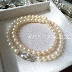 高級貝真珠 SILVER シェルパール 一連 パールネックレス 冠婚葬祭 結婚式