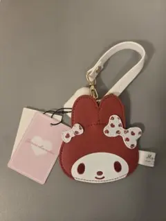 新品　サンリオ　 My Melody 　ストラップ付きフェイスミラーキーホルダー