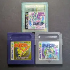 【ソフト単品】ポケットモンスター　金・銀・クリスタル　3点セット①　動作確認済み