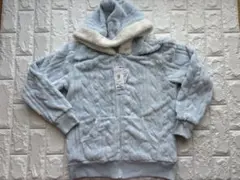 新品タグ付き！フリース フード付きフルジップジャケット(150cm)