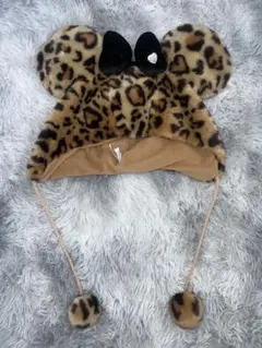 ディズニー ミニー ヒョウ柄 ファンキャップ