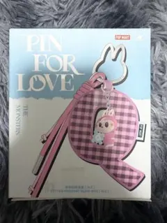 POP MART PIN FOR LOVE ラブブイニシャルストラップR