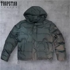 TRAPSTAR ダウンジャケット フード付き ドローコード グレー