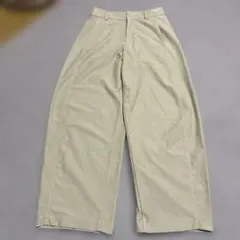 ユニクロ　ジャージーバレルレッグパンツ　M ベージュ 訳あり