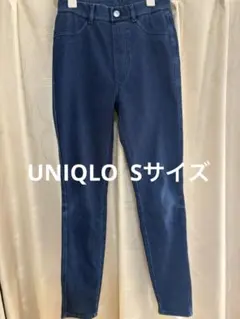 【UNIQLO】　ハイライズレギンスパンツ　ダークブルー Sサイズ