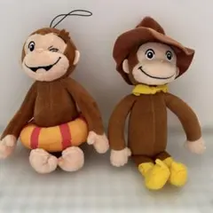 おさるのジョージ ぬいぐるみ2体セットのサムネイル