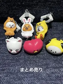 カプセルトイ straykids、BTS キーホルダー、指輪