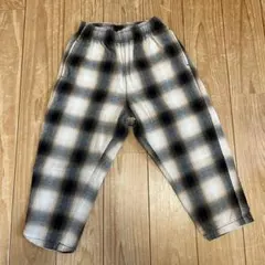 gu チェック柄長ズボン 110