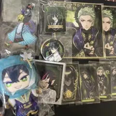 ツイステッドワンダーランド マレウス リリア セベク 缶バッジ アクキー カード