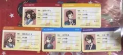 涼宮ハルヒの憂鬱 SOS展 学生証風カード ハルヒ 有希 みくる キョン 古泉