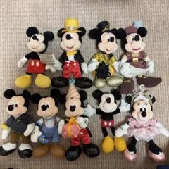 ミッキーマウス・ミニーマウス ぬいぐるみバッジ 11体セット