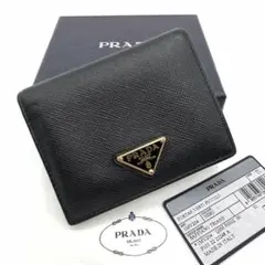 プラダ 二つ折り財布 1MV204 サフィアーノ レザー ミニ財布 コンパクト