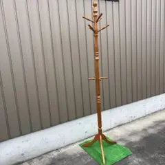 木製コートラック　ナチュラルウッド仕上げ高さ約180cm