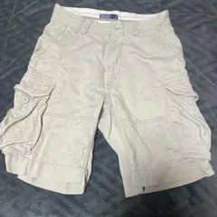 Polo ベージュ カーゴショートパンツ