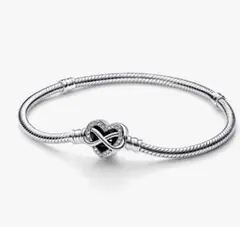 Pandora インフィニティ ハート ブレスレット size -19cmのサムネイル
