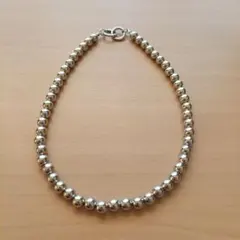 LAKOLE メタルボールネックレス シルバー