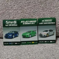 アオシマ Option カードのみ インプ / RE雨宮RX-8 / ランエボ