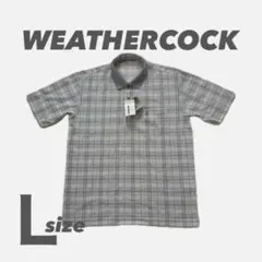 新品未使用 WEATHERCOCK 半袖 メンズ ポロシャツ L 大きめ グレー