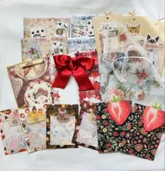 ①平袋封筒他17枚セットプラスおまけ付き ハンドメイド