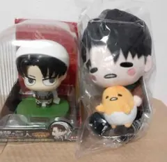 リヴァイ兵長　進撃の巨人　ぐでたま　ぬいぐるみ　ゆらゆらソーラー　フィギュア 2025年最新】ゆらゆらソーラー リヴァイの人気アイテム - メルカリ