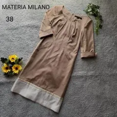 MATERIA MILANO 切り替え 膝丈ワンピース シンプル　上品　卒業式