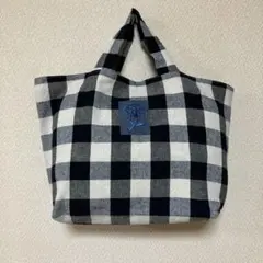 ハンドメイド　大きめトートバッグ　ミナペルホネン