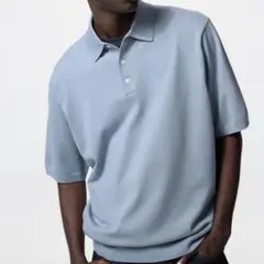 UNIQLO ウォッシャブルリブニットポロセーター 半袖 M 完売品