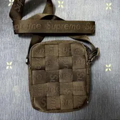 supreme woven shoulder bag Black 23ss