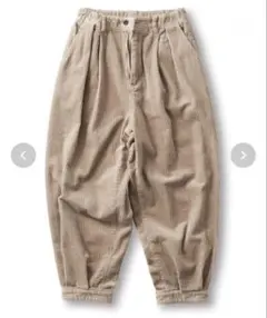 サニークラウズ　ミルクティー色のパンツ　コーデュロイ　Lサイズ