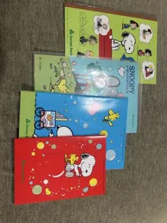 スヌーピー メモ帳・ノート・ファイル 4点セット