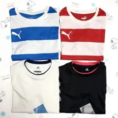 PUMA、adidas 150ドライTシャツ 4枚セット