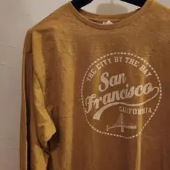 San Francisco ロングTシャツ カラー(イエロー) 古着
