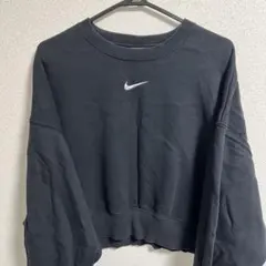 Nike ナイキクロップドスウェットブラック Mサイズ