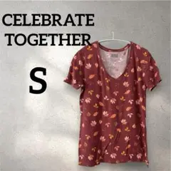 CELEBRATE TOGETHER 【S】花柄 半袖Tシャツ