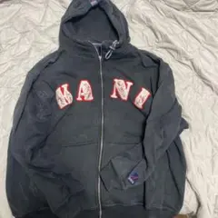 Karl Kani ジップアップパーカー ブラックのサムネイル