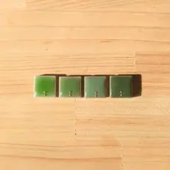 no.659　美濃焼タイルピアス　イヤリング４個セット